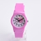 Private Label Reverse Movement Watch Plastic Material With Silicone Strap