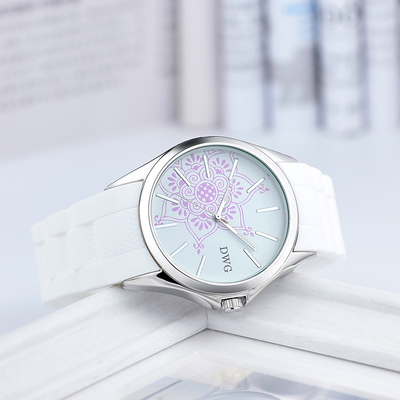 30mm Custom Women'S Watches Face Printed OEM Recyled Silicone Watch