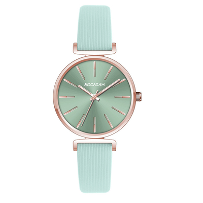 3ATM Alloy Wrist Watch Case Colorful Printed Dial Quartz Bracelet Watches For Ladies